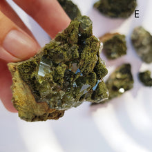 Load image into Gallery viewer, FOREST FAIRY EPIDOTE clusters