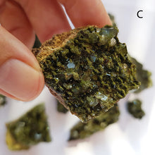 Load image into Gallery viewer, FOREST FAIRY EPIDOTE clusters