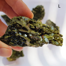 Load image into Gallery viewer, FOREST FAIRY EPIDOTE clusters