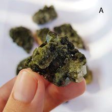 Load image into Gallery viewer, FOREST FAIRY EPIDOTE clusters