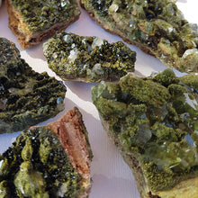 Load image into Gallery viewer, FOREST FAIRY EPIDOTE clusters