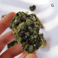 Cargar imagen en el visor de la galería, FOREST FAIRY EPIDOTE clusters
